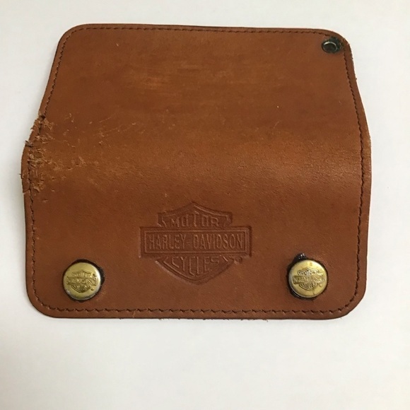 Harley Davidson Leather Wallet Biker/Motorcycle Wood Picture Frame LOT Vintage - Picture 8 of 16